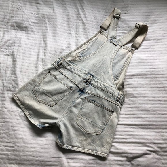 BeAvv Acid Wash Overall Shorts - Picture 5 of 5